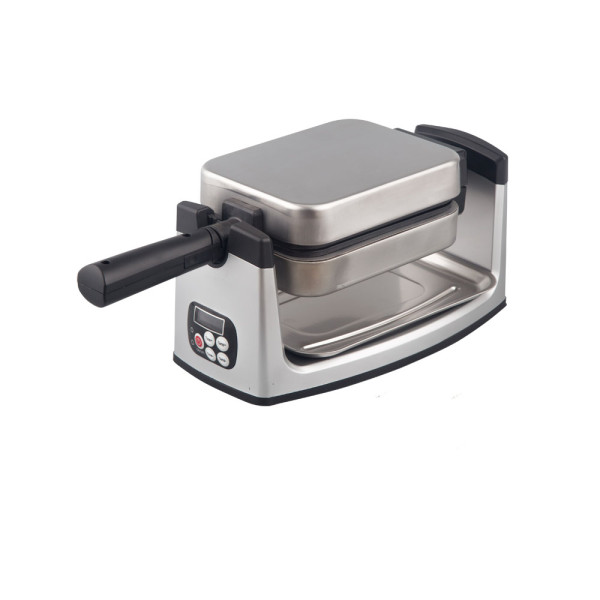 Stainless steel commercial rotary waffle maker