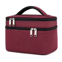 fashion beauty 2021 new makeup bag vanity case custom logo toilet bag personalized Two layers cosmetic bag