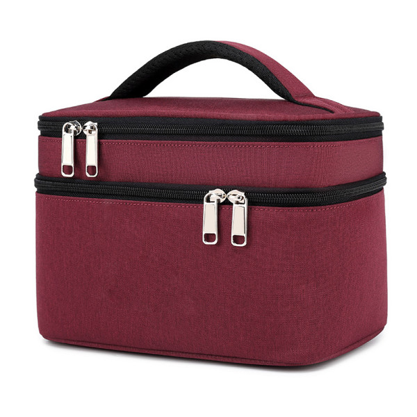 fashion beauty 2021 new makeup bag vanity case custom logo toilet bag personalized Two layers cosmetic bag