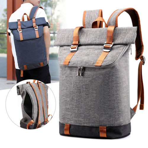 Factory designer Custom  Waterproof cationic material Roll top  anti-theft Sport Laptop Backpack Bag