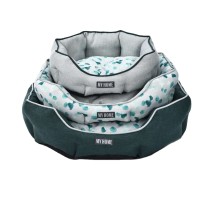 Spring Romantic Pattern Green Pet Sofa Fashion Soft Warm Cozy Cat Dog Sleeping Bed