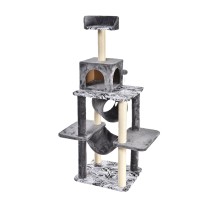 Kitty Climbing Furniture Short Plush Cover Cat Scratching Tree