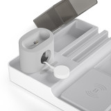 Stationery box desk wireless charger for apple watch  cell phone dual wireless charger for airpods
