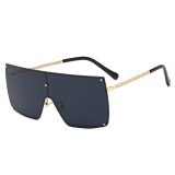 25937 Superhot Eyewear 2020 Fashion Chain Style Temple Sun glasses Flat Top Women Shades Sunglasses