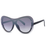 16832 Superhot Eyewear 2019 Fashion One piece lens Sun glasses Women Oversized Shades Sunglasses