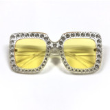 11832 Superhot Eyewear Fashion Women Oversized Sun glasses brand designer shades 2018 diamond-mounted Rhinestone Sunglasses