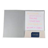 Cheap Bulk China Factory Custom 2 Pocket Art Card Folder For Dental Body Shop with Business Card Slot