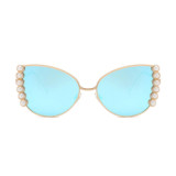 12135 Superhot Eyewear Pearl Butterfly Sun glasses 2019 Fashion Women Sunglasses