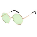 A0332 Superhot Eyewear 2019 Fashion Sun glasses Tinted Lenses Hexagon Metal Sunglasses