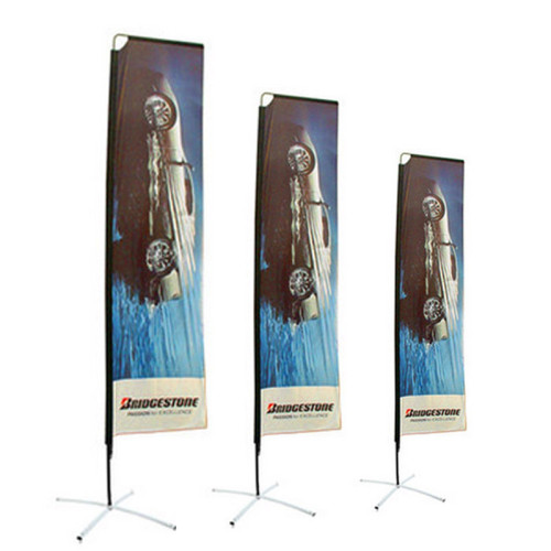 Customized outdoor flagpole beach advertising colorful knife banner water drop feather flag