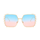 12235 Superhot Eyewear Pearl Square Sun glasses Shades 2019 Fashion Women Sunglasses
