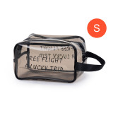 Custom LOGO Travel Transparent Makeup Bag PVC Zipper Tote Cosmetic Bag Pouch Clear Beauty Make Up Bags