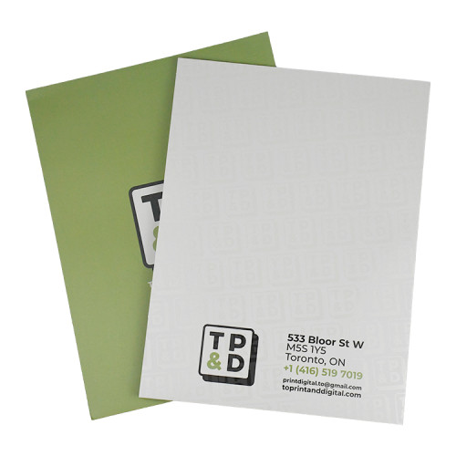 Custom Logo CMYK Printing A5 A4 Mini Matt Glossy Lamination Art Card Paper Presentation Folder