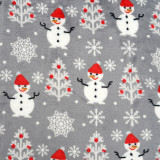 Popular cute super soft Christmas snowman print flannel fleece blanket