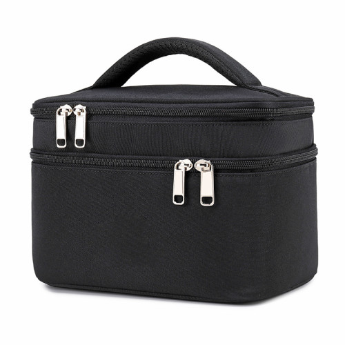 fashion beauty 2021 new makeup bag vanity case custom logo toilet bag personalized Two layers cosmetic bag