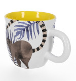 Custom Logo Size Stoneware Milk Coffee Mugs Ceramic Cup Cheap Oval Modern Ceramic Mugs