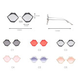 12632 Superhot Eyewear 2019 Fashion Lip Shape Women Sunglasses