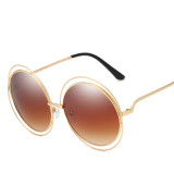 8048 Superhot Eyewear Oversized Round Double Rim Sun glasses Fashion Women Sunglasses