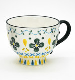 Hot selling stonware handle 11oz mug cup custom cermaic tea coffee water cup with logo