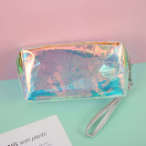 Laser PVC Cosmetic Bag Women Portable Fashion Reflective Waterproof Storage Bag Multifunctional Travel Wash Bag