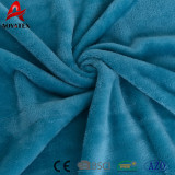 Customized color pocket baby flannel fleece blanket with tassel for kids