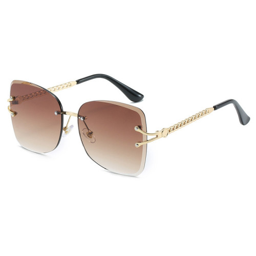 26537 Superhot Eyewear 2019 Fashion Tinted Lens Sun glasses Women Rimless Sunglasses
