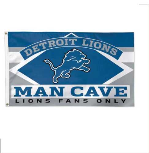 NFL Custom 3*5ft Detroit Lions flag sample fast delivery