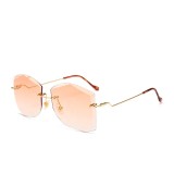 10335 Superhot Eyewear Fashion Ladies Frameless Sun glasses Shades Women Rimless Sunglasses
