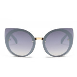 22237 Superhot Eyewear 2019 New Fashion Tinted Women Round Pointed Cat Eye Sunglasses