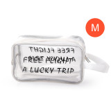 Custom LOGO Travel Transparent Makeup Bag PVC Zipper Tote Cosmetic Bag Pouch Clear Beauty Make Up Bags