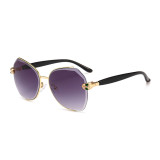 10925 Superhot Eyewear Fashion Women Sun glasses Oversized Brand Designer Rimless Sunglasses