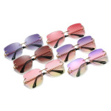 26537 Superhot Eyewear 2019 Fashion Tinted Lens Sun glasses Women Rimless Sunglasses