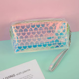 Laser PVC Cosmetic Bag Women Portable Fashion Reflective Waterproof Storage Bag Multifunctional Travel Wash Bag