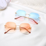 10135 Superhot Eyewear 2019 Fashion Ladies Sun glasses Shades Rimless Women Sunglasses