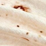 100% Polyester Giant Human Burritos Round Flannel Fleece Blanket for Kids and Adults