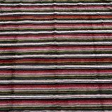 Colorful stripe printed cozy super soft flannel micromink blanket