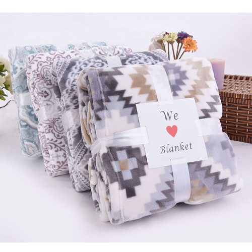 Comfortable high quality  new design printed  flannel fleece blanket