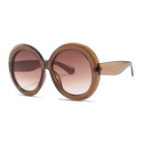 14532 Superhot Eyewear 2019 Fashion Women Oversized Round Gradient Shades Sunglasses