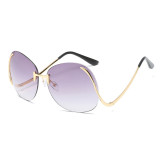 Superhot Eyewear 11635 Fashion 2020 Women Sun glasses Oversized Rimless Sunglasses
