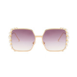 12235 Superhot Eyewear Pearl Square Sun glasses Shades 2019 Fashion Women Sunglasses