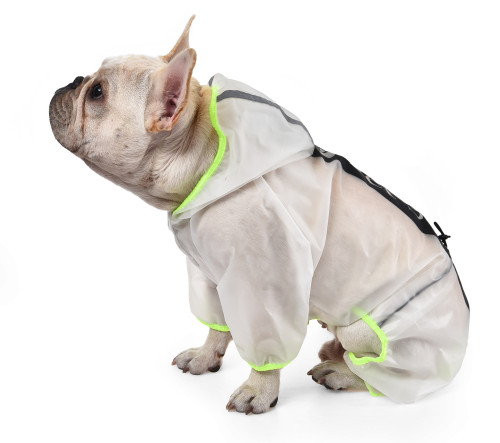 Wholesale custom transparent dog apparel accessories waterproof pet clothes pet dog raincoat