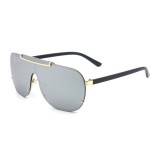 10025 Superhot Eyewear Fashion Oversized One Piece Lens Gradient Shield Shades Sunglasses