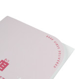 Custom Print Logo A5 Size School Kids Education Pink Paper Folder Envelope with Pocket