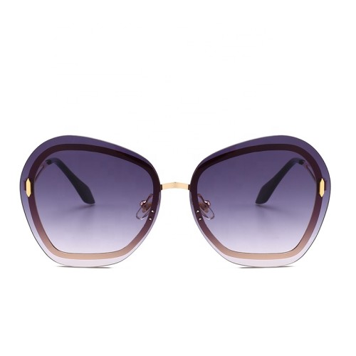 11232 Superhot Eyewear 2019 Fashion Ladies Big Sun glasses Oversized Rimless Women Sunglasses