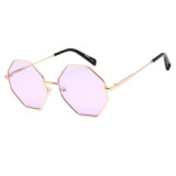 A0332 Superhot Eyewear 2019 Fashion Sun glasses Tinted Lenses Hexagon Metal Sunglasses