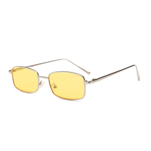 20533 Superhot Eyewear Fashion Men Women Small Metal Rectangle Sunglasses