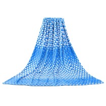 Fashion 100% Wool  knitted beautiful cozy flannel fleece blanket