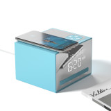 Table and Desk Board Electric Clock with Speaker Wireless Charger