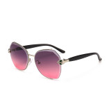 10925 Superhot Eyewear Fashion Women Sun glasses Oversized Brand Designer Rimless Sunglasses