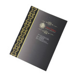 Wholesale black Logo Paper Presentation Custom A4 File Folder With Card Holder